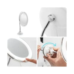 Shop Story Miroir Grossissant à LED Avec Bras Flexible Et Ventouse Cadeau Pour H... -magasin Vente-unique 00