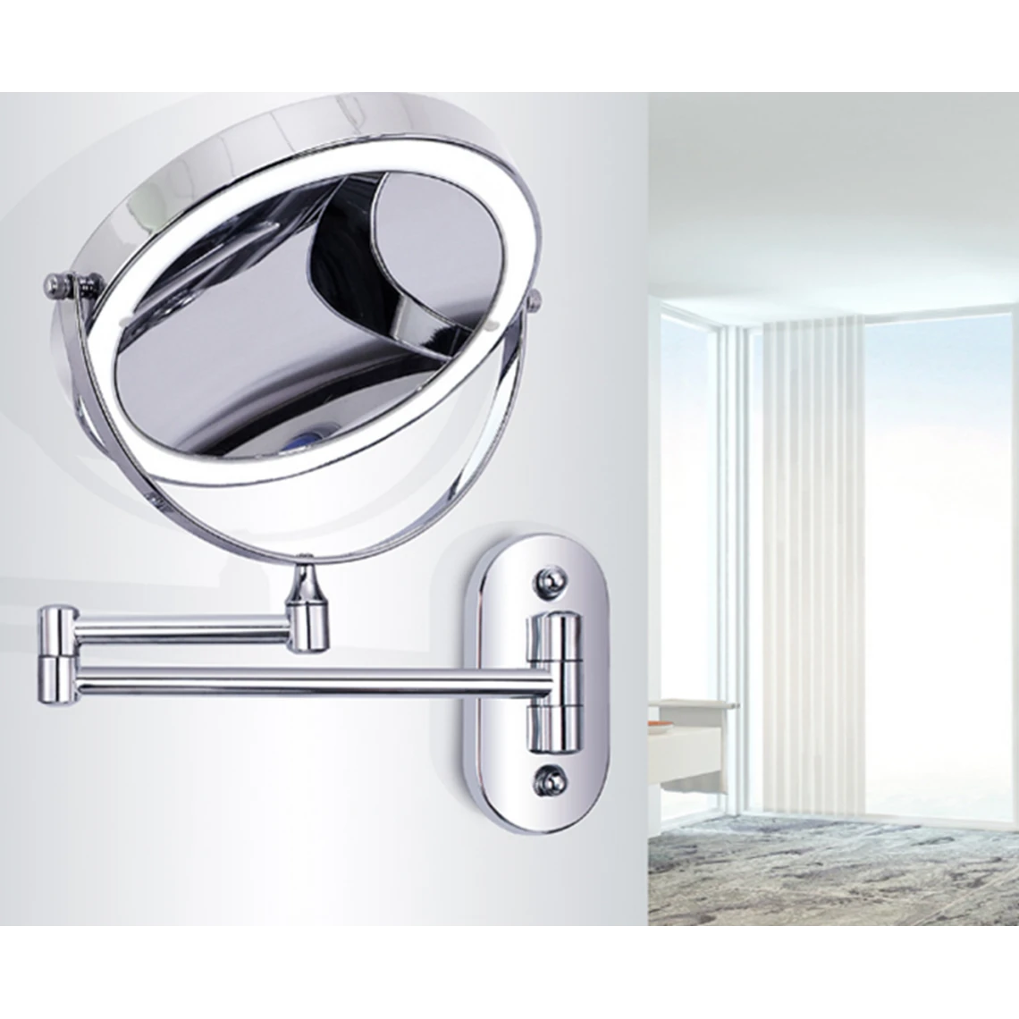 GENERIC 10 Fois Grossissement 8 Pouces Pliants De Maquillage De Miroir De Maqu... 4 GENERIC 10 Fois Grossissement 8 Pouces Pliants De Maquillage De Miroir De Maqu... – Image 2