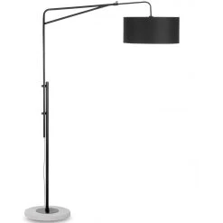 It's About Romi Lampadaire En Fer Noir Pied L.185 Cm En Ciment BRIGHTON
