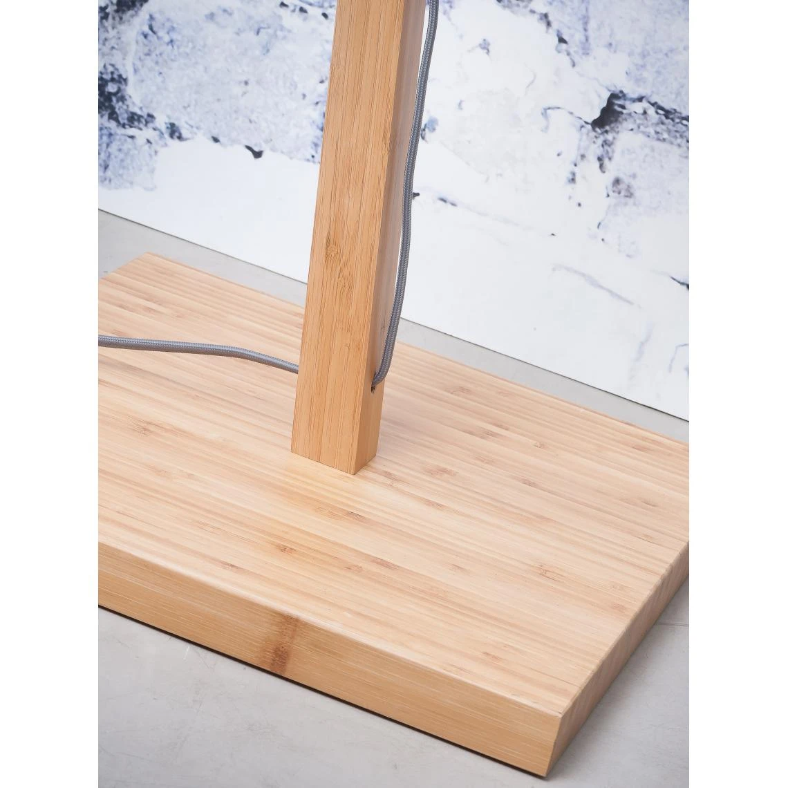 Good & Mojo Lampadaire Abat-jour Bambou Naturel Blanc ANDES 5 Good & Mojo Lampadaire Abat-jour Bambou Naturel Blanc ANDES – Image 3