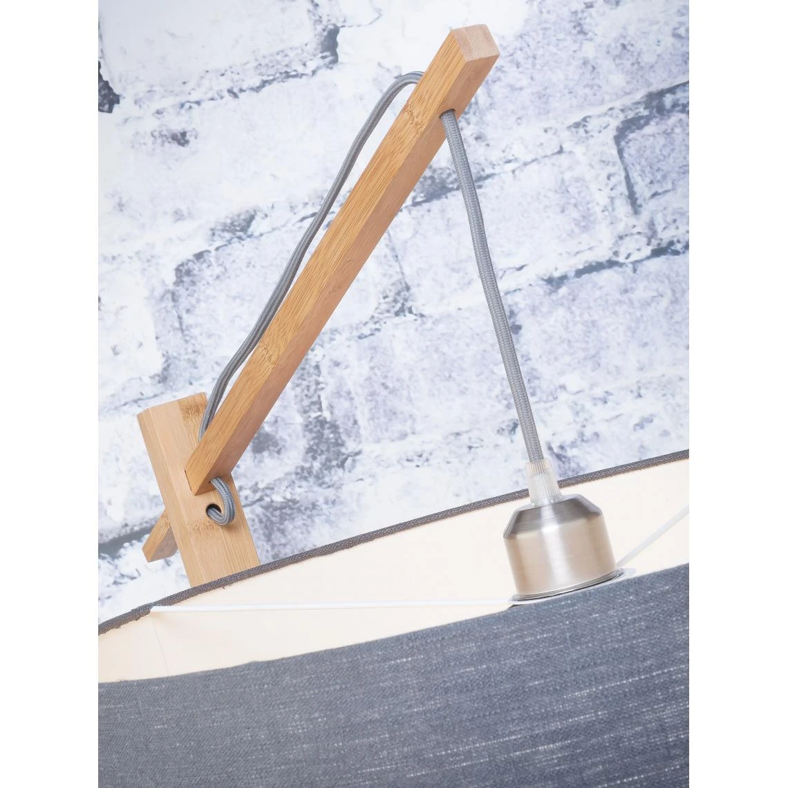 Good & Mojo Lampadaire Abat-jour Bambou Naturel Blanc ANDES 7 Good & Mojo Lampadaire Abat-jour Bambou Naturel Blanc ANDES – Image 5