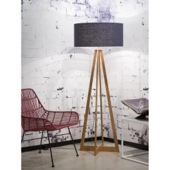 Good & Mojo Lampadaire Abat-jour Bleu Jean En Bois EVEREST 9 Good & Mojo Lampadaire Abat-jour Bleu Jean En Bois EVEREST -magasin Vente-unique 1198711 design 3 1140x1140