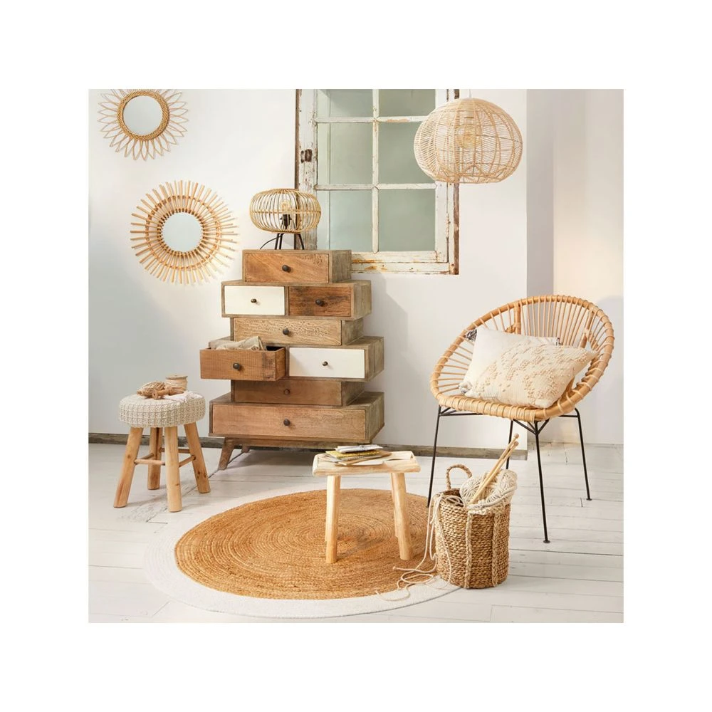 Atmosphera, Createur D'Interieur 3 Miroirs Rotin Soleil - Atmosphera 4 Atmosphera, Createur D'Interieur 3 Miroirs Rotin Soleil - Atmosphera – Image 2