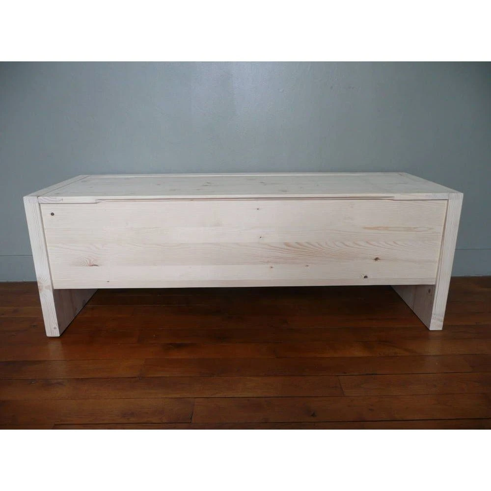 Aubry Gaspard Coffre De Rangement En Bois Brut. 6 Aubry Gaspard Coffre De Rangement En Bois Brut. – Image 4