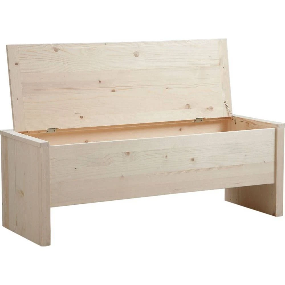 Aubry Gaspard Coffre De Rangement En Bois Brut. 4 Aubry Gaspard Coffre De Rangement En Bois Brut. – Image 2