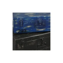 Dansmamaison Lot De 2 Malles De Rangement Métal - PYTRI - L 75 X L 40 X H 27 Cm -magasin Vente-unique 2555 thickbox default