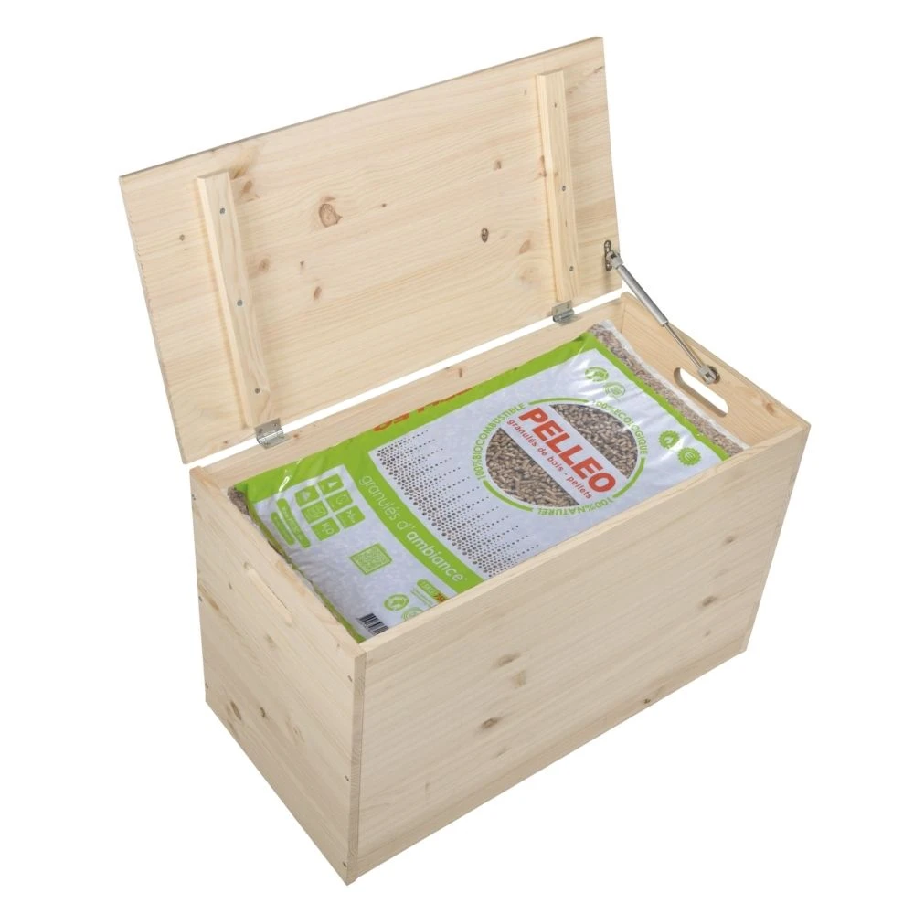 Astigarraga Coffre De Rangement En Pin Brut 135 Litres. 3 Astigarraga Coffre De Rangement En Pin Brut 135 Litres.