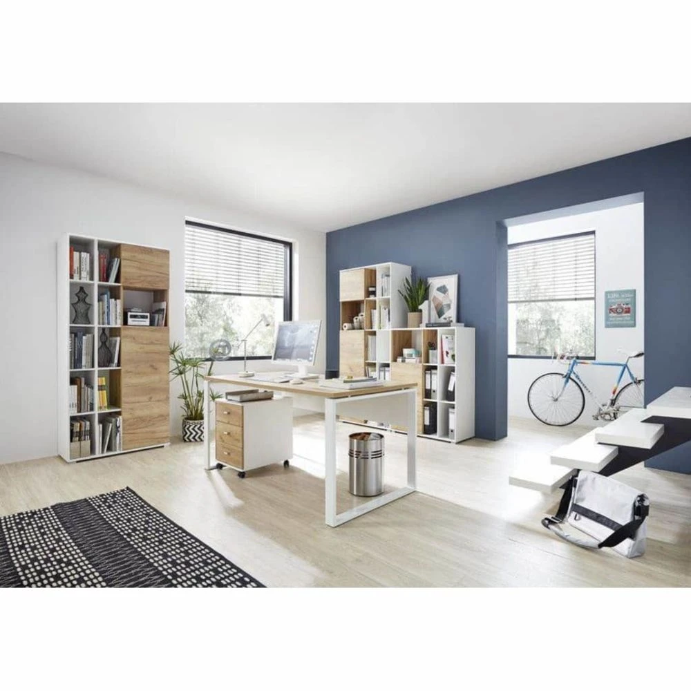 Germania Classeur à Roulettes 40x48,9x56,9cm Chêne De Navarre Et Bla... 7 Germania Classeur à Roulettes 40x48,9x56,9cm Chêne De Navarre Et Bla... – Image 5