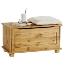 IDIMEX Coffre De Rangement BRISTOL En Pin Massif, Finition Cirée