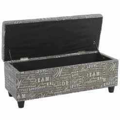 Mendler Banc/banquette/coffre De Rangement Kriens, 112x45x45cm, Tissu, Gris Wo... 9 Mendler Banc/banquette/coffre De Rangement Kriens, 112x45x45cm, Tissu, Gris Wo... -magasin Vente-unique 54333f97d3dfaccc2c6705f21a8510d0