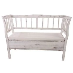 Mendler Banc Banquette De Rangement T207 Bahut Coffre Avec Coussin ~ Bois Blan... -magasin Vente-unique 5fca41a2e75764def8b53d158ac46cef