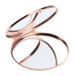 Marque Generique Rond Miroir De Courtoisie Double Face Miroir De Poche Pliant Portable ... -magasin Vente-unique 62018724 4 image