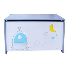 JEMINI Coffre à Jouets Garcon En Bois Theme Espace -magasin Vente-unique 713043 space toy chest 2