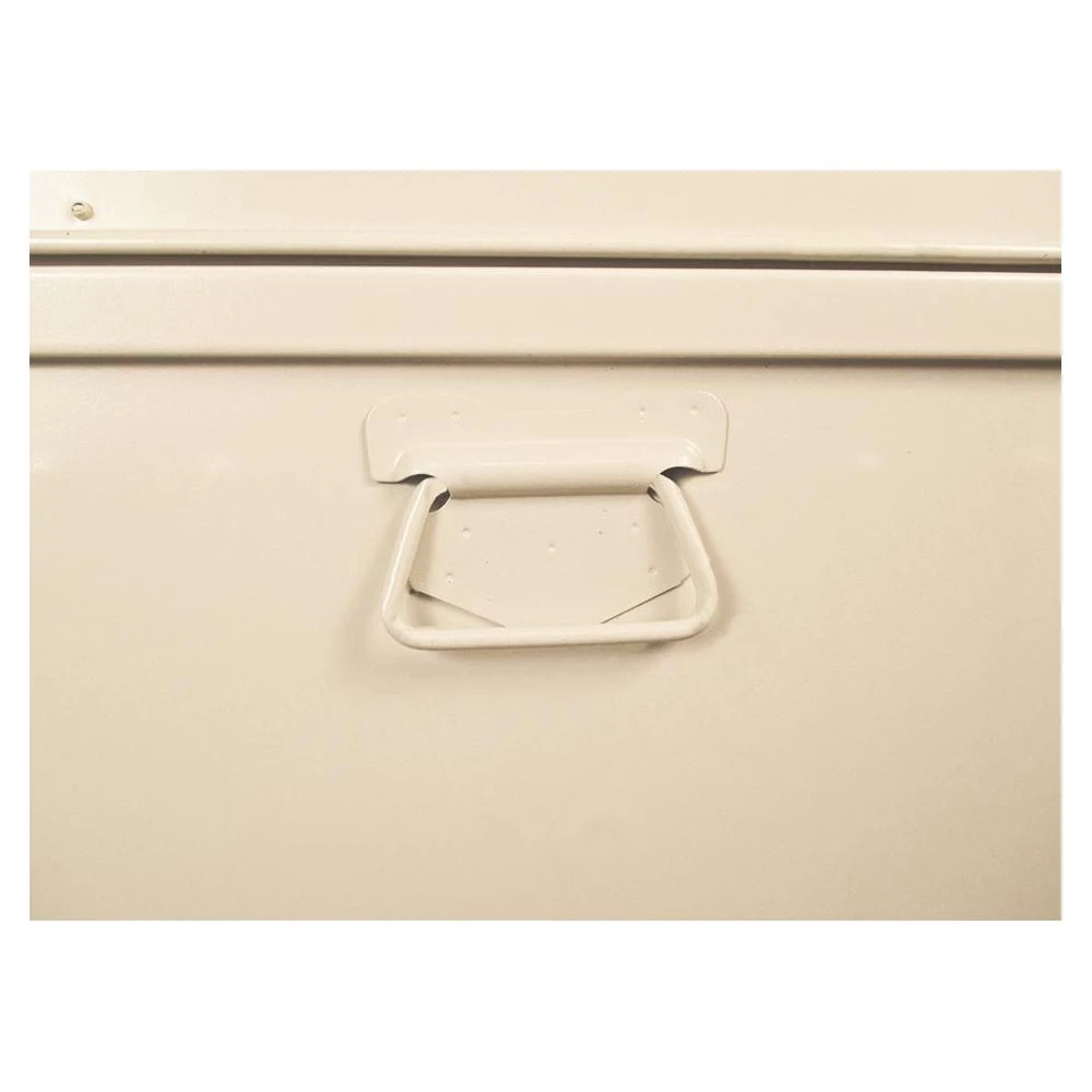 PIERRE HENRY Malle Métallique Blanc Perle Avec Poignée Polyuréthane 265 Litres. 6 PIERRE HENRY Malle Métallique Blanc Perle Avec Poignée Polyuréthane 265 Litres. – Image 4