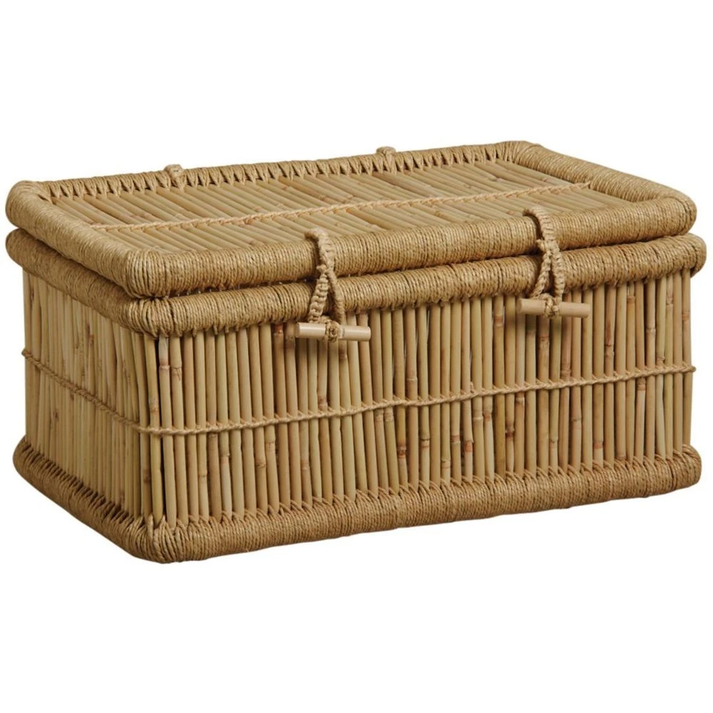 Aubry Gaspard Malles En Roseau Naturel (Lot De 2). 4 Aubry Gaspard Malles En Roseau Naturel (Lot De 2). – Image 2