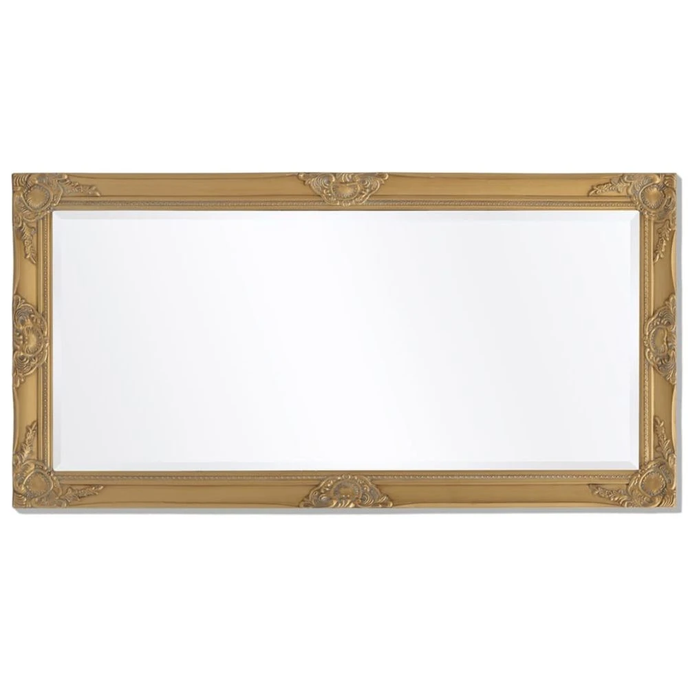 VidaXL Miroir Mural Style Baroque 120 X 60 Cm Doré 7 VidaXL Miroir Mural Style Baroque 120 X 60 Cm Doré – Image 5