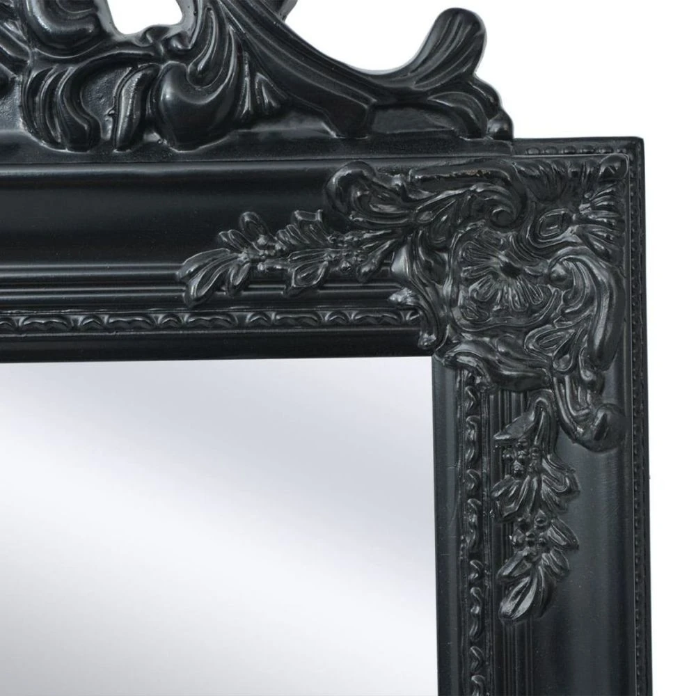 VidaXL Miroir Sur Pied Style Baroque 160 X 40 Cm Noir 5 VidaXL Miroir Sur Pied Style Baroque 160 X 40 Cm Noir – Image 3
