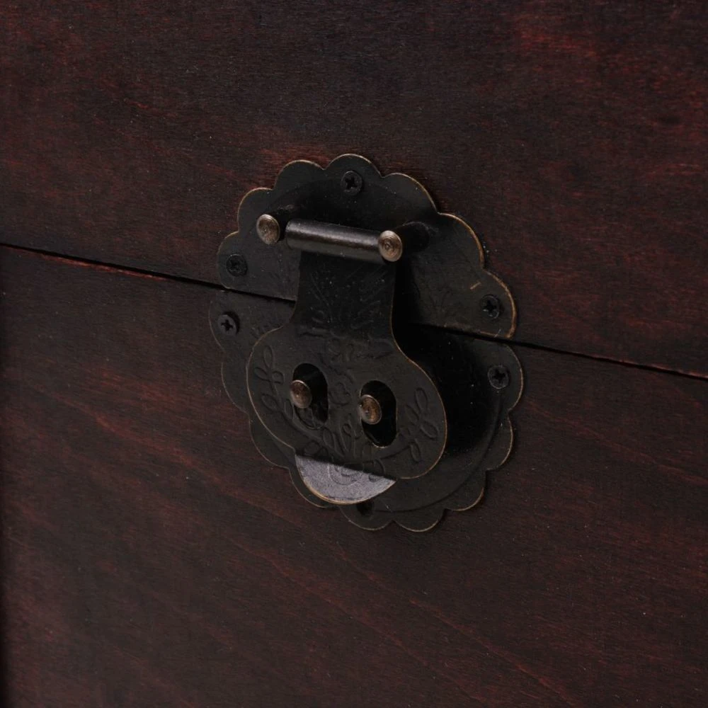 VidaXL Coffre Vintage De Rangement Bois 66 X 38 X 40 Cm 6 VidaXL Coffre Vintage De Rangement Bois 66 X 38 X 40 Cm – Image 4