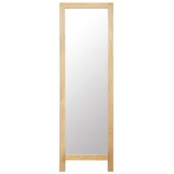 VidaXL Miroir Sur Pied 48x46,5x150 Cm Bois De Chêne Solide -magasin Vente-unique 8718475742777 g en hd 1