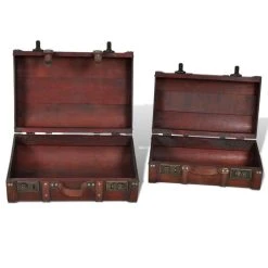 VidaXL Coffre De Rangement Vintage Bois Marron 2 Pcs -magasin Vente-unique 8718475856672 g en hd 4