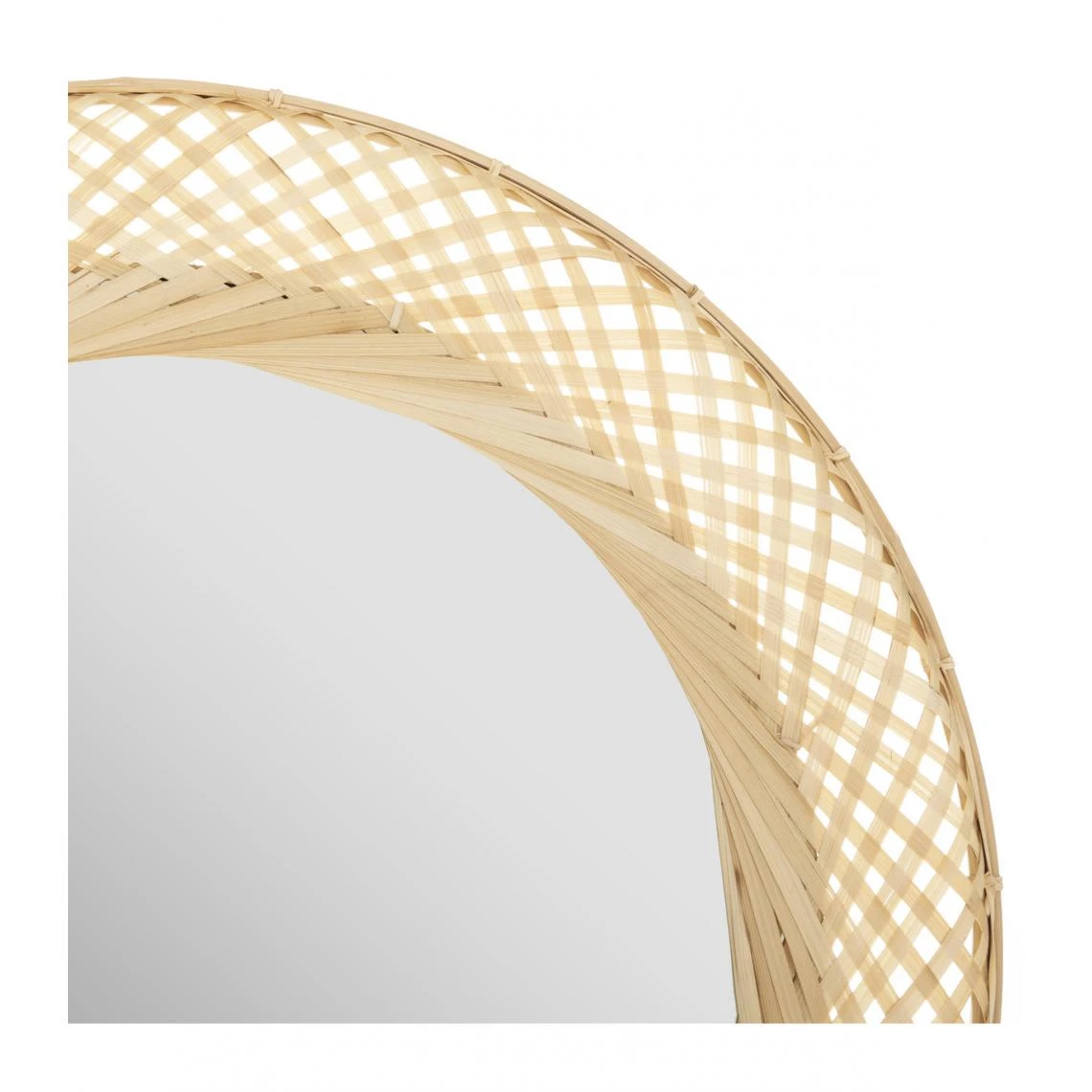Atmosphera, Createur D'Interieur Atmosphera - Grand Miroir Mural En Bambou D 70 Cm 4 Atmosphera, Createur D'Interieur Atmosphera - Grand Miroir Mural En Bambou D 70 Cm – Image 2