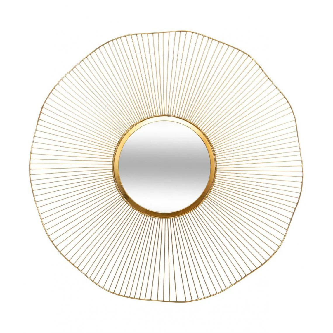 Atmosphera, Createur D'Interieur Atmosphera - Grand Miroir Soleil En Métal Doré D 97 Cm 3 Atmosphera, Createur D'Interieur Atmosphera - Grand Miroir Soleil En Métal Doré D 97 Cm