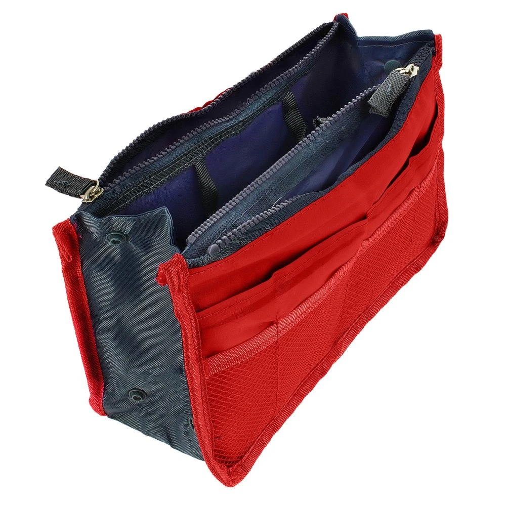 Avizar Pochette Rangement Multi-compartiments Rétractable Anses Courtes Roug... 3 Avizar Pochette Rangement Multi-compartiments Rétractable Anses Courtes Roug...