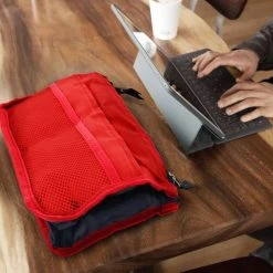 Avizar Pochette Rangement Multi-compartiments Rétractable Anses Courtes Roug... 11 Avizar Pochette Rangement Multi-compartiments Rétractable Anses Courtes Roug... -magasin Vente-unique bag moc rd 5