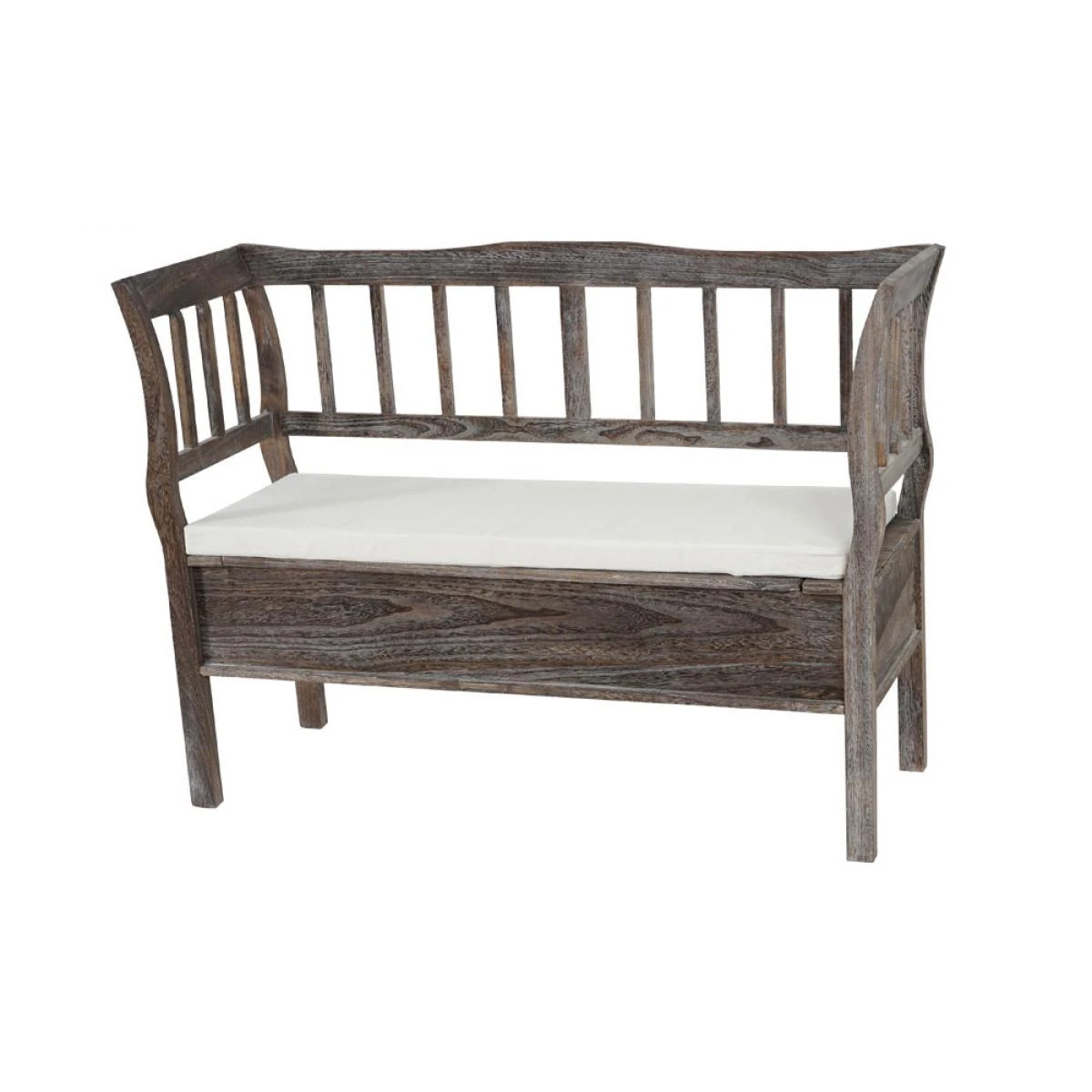 Mendler Banc Banquette De Rangement T207 Bahut Coffre Avec Coussin ~ Bois Marr... 3 Mendler Banc Banquette De Rangement T207 Bahut Coffre Avec Coussin ~ Bois Marr...