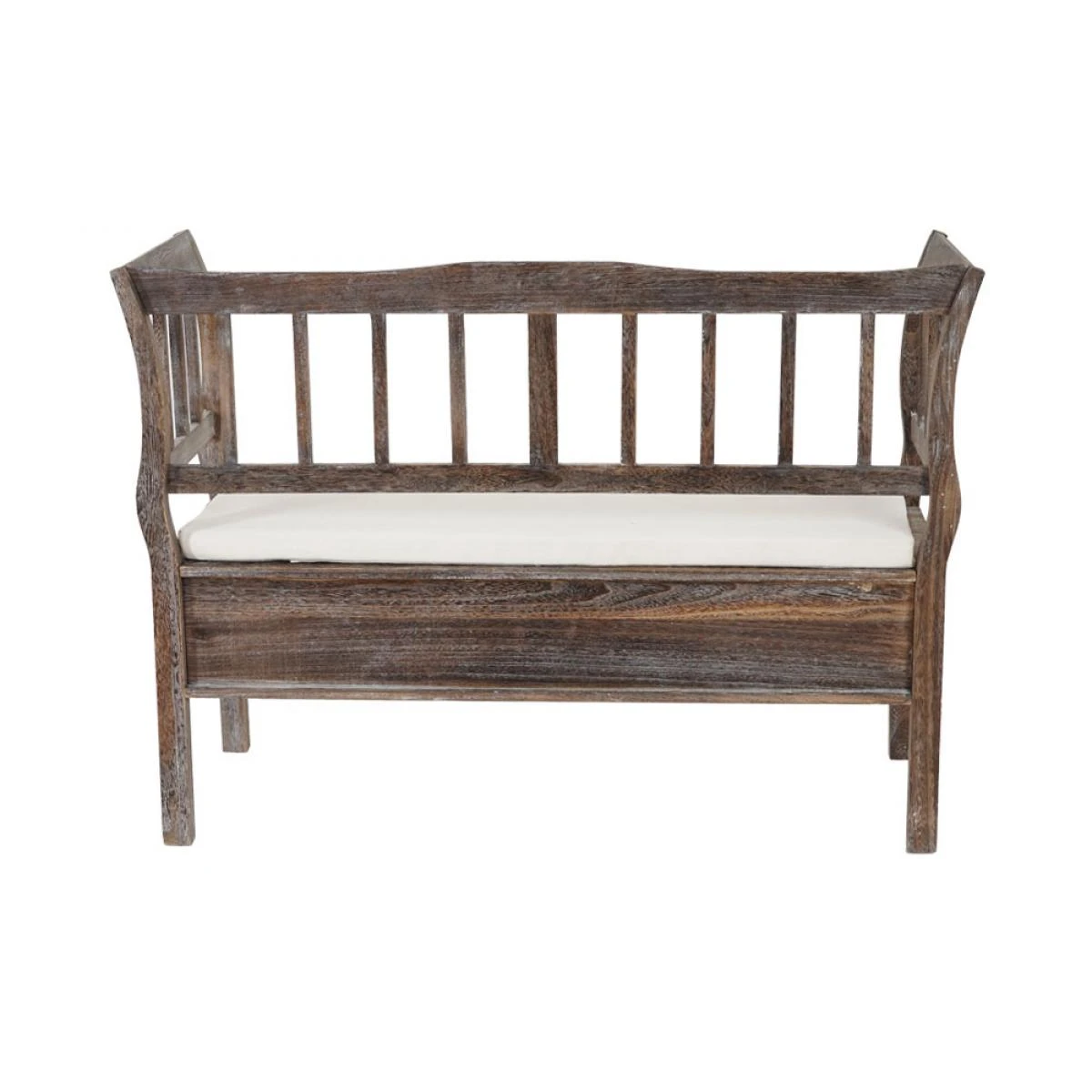 Mendler Banc Banquette De Rangement T207 Bahut Coffre Avec Coussin ~ Bois Marr... 6 Mendler Banc Banquette De Rangement T207 Bahut Coffre Avec Coussin ~ Bois Marr... – Image 4