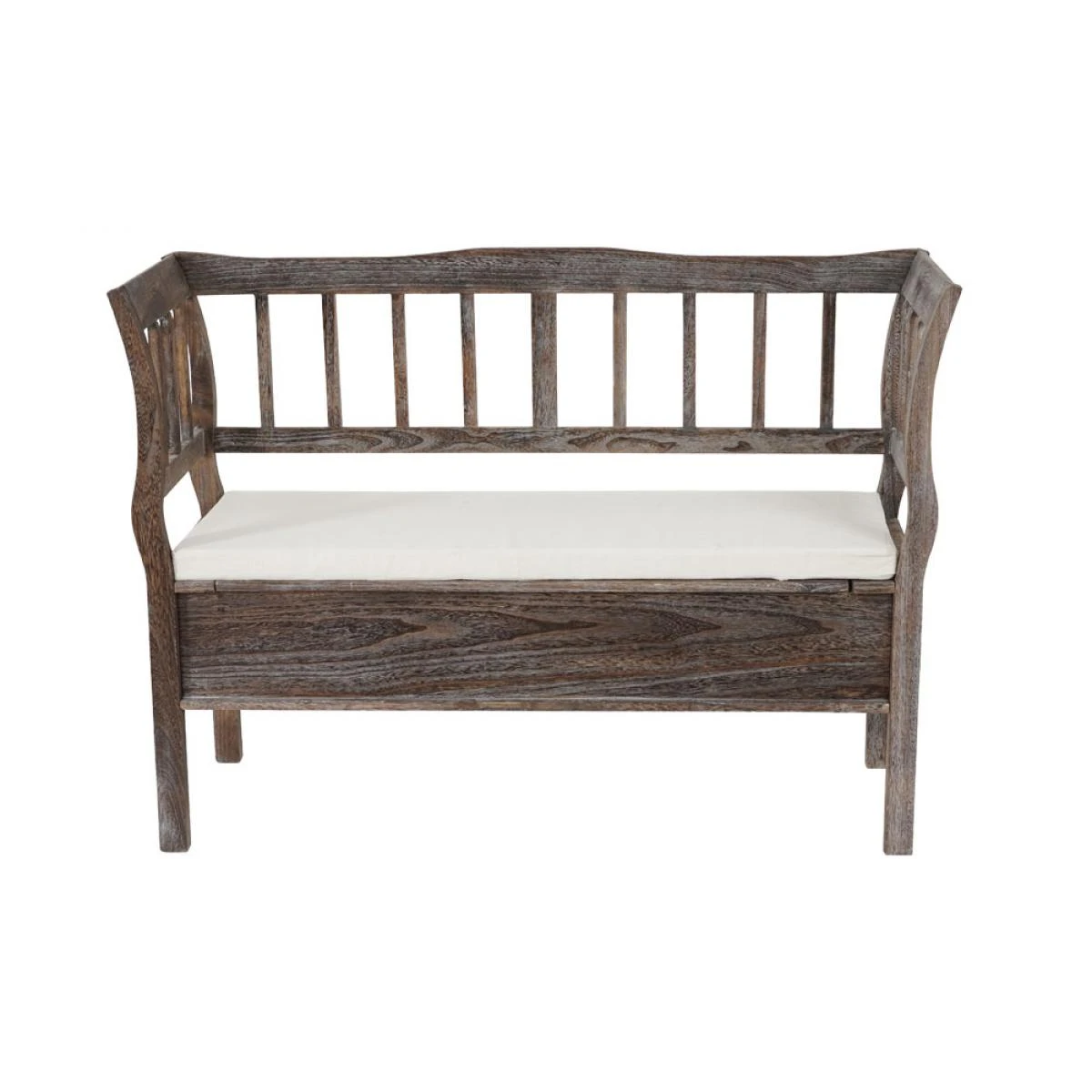 Mendler Banc Banquette De Rangement T207 Bahut Coffre Avec Coussin ~ Bois Marr... 7 Mendler Banc Banquette De Rangement T207 Bahut Coffre Avec Coussin ~ Bois Marr... – Image 5