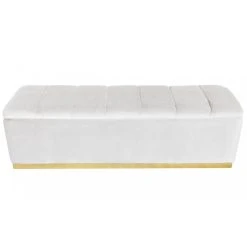 MENZZO Banc Coffre Alexandrie Velours Blanc Pied Or 7 MENZZO Banc Coffre Alexandrie Velours Blanc Pied Or -magasin Vente-unique banc coffre alexandrie velours blanc pied or 7930569 20060061 1200x1200