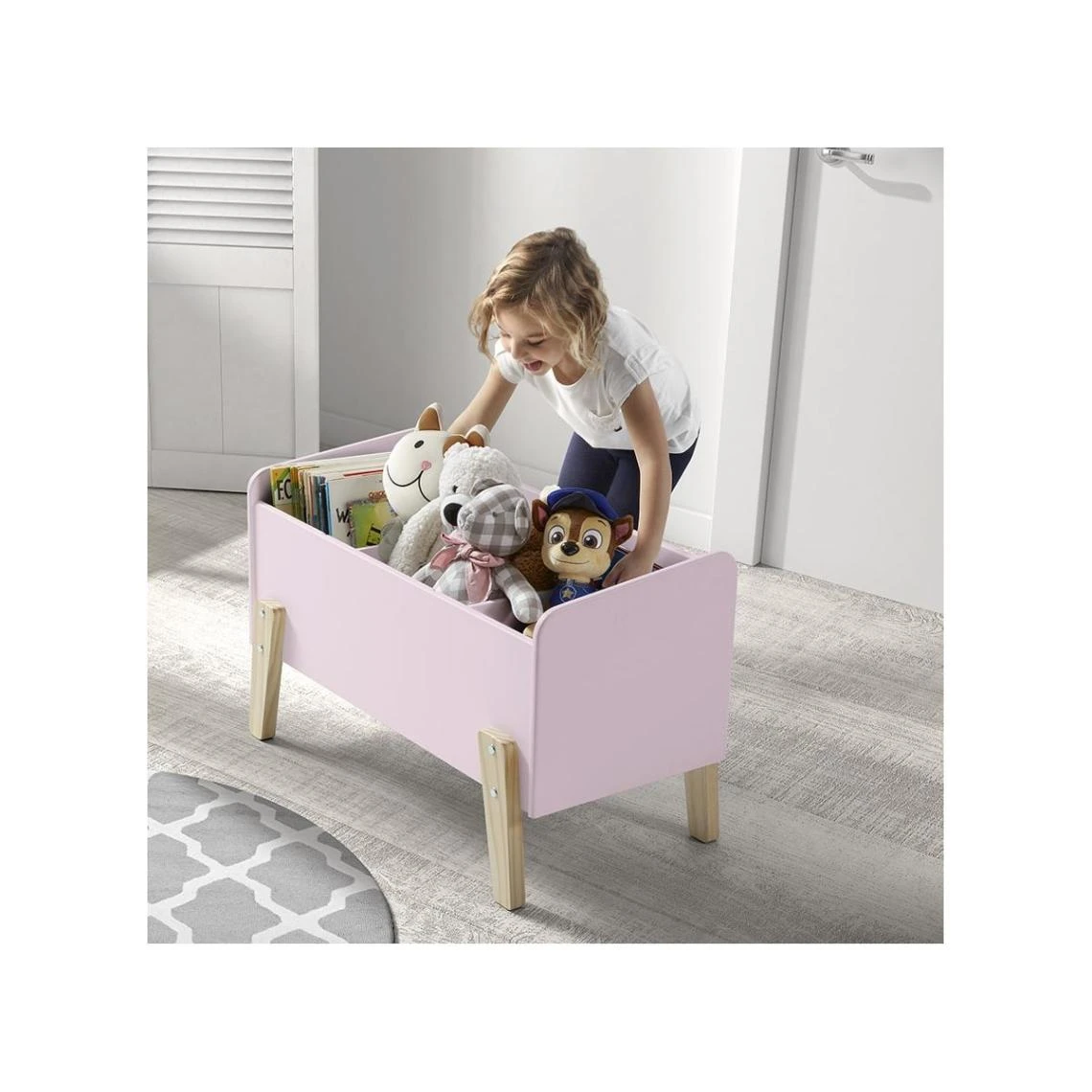 Altobuy BODHI PINK - Coffre à Jouets Pour Enfant Rose 4 Altobuy BODHI PINK - Coffre à Jouets Pour Enfant Rose – Image 2