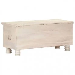 Chunhelife Boîte De Rangement Blanc 110x40x45 Cm Bois D'acacia Massif 11 Chunhelife Boîte De Rangement Blanc 110x40x45 Cm Bois D'acacia Massif -magasin Vente-unique boite de rangement blanc 110x40x45 cm bois dacacia massif 9324205 24332873 1140x1140