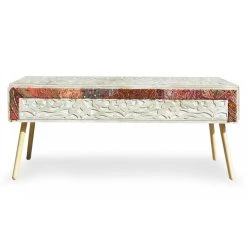 MENZZO Bout De Lit Jadida Blanc Et Tissu 9 MENZZO Bout De Lit Jadida Blanc Et Tissu -magasin Vente-unique bout de lit jadida blanc et tissu 7930551 20060019 1200x1200 1