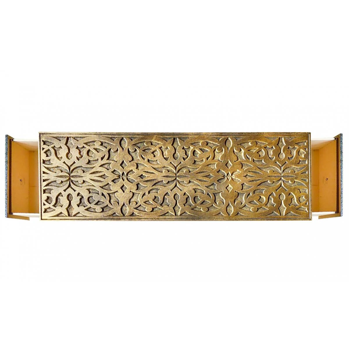 MENZZO Bout De Lit Jadida Bronze Et Tissu 7 MENZZO Bout De Lit Jadida Bronze Et Tissu – Image 5