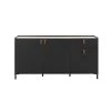 GAMI Buffet 3 Portes Et 1 Tiroir 160x45x79 Cm Noir - AMSTY 2 GAMI Buffet 3 Portes Et 1 Tiroir 160x45x79 Cm Noir - AMSTY -magasin Vente-unique buffet 3 portes et 1 tiroir 160x45x79 cm noir amsty 9367143 24500451 451 1140x1140