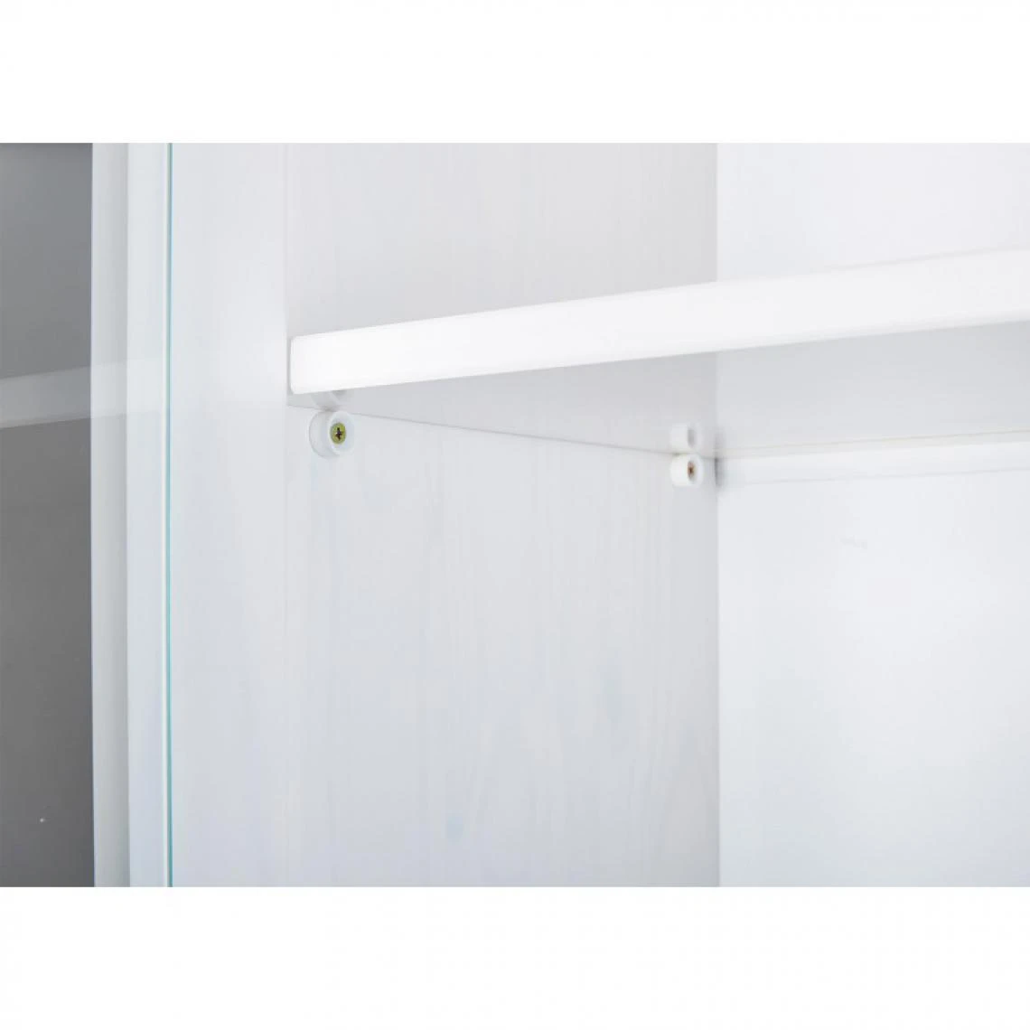 Ac-Deco Buffet Vaisselier 5 Portes, 3 Tiroirs En Pin Blanc - MAINE 6 Ac-Deco Buffet Vaisselier 5 Portes, 3 Tiroirs En Pin Blanc - MAINE – Image 4