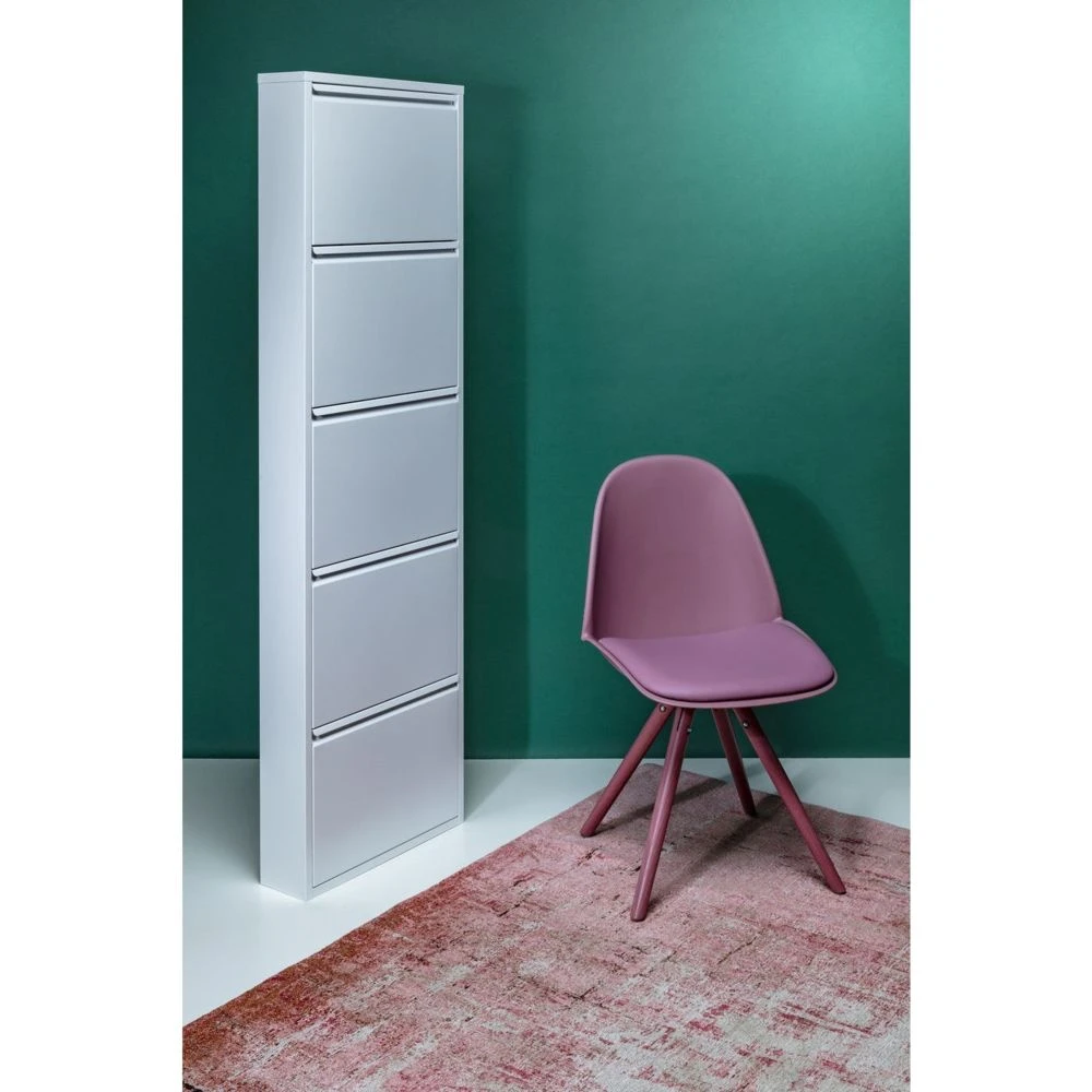 Karedesign Casier à Chaussures Caruso Blanc 5 Tiroirs Kare Design 4 Karedesign Casier à Chaussures Caruso Blanc 5 Tiroirs Kare Design – Image 2