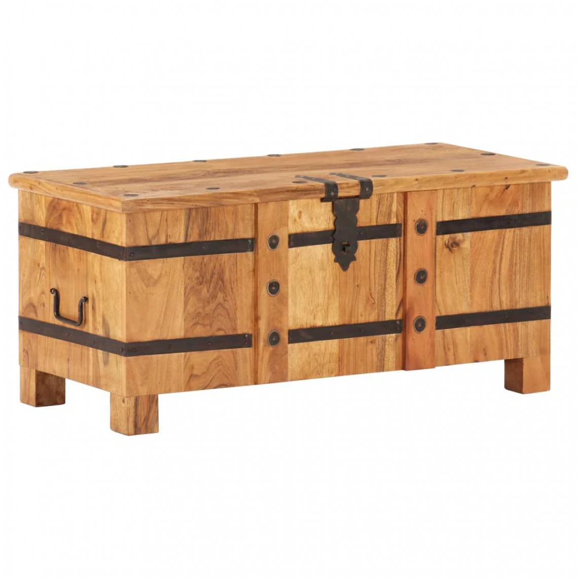 Icaverne Chic Armoires Et Meubles De Rangement Rome Coffre 90x40x40 Cm Bois D'a... 3 Icaverne Chic Armoires Et Meubles De Rangement Rome Coffre 90x40x40 Cm Bois D'a...