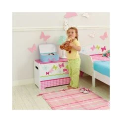 Worlds Apart Coffre à Jouets Patchwork 60x39x39 Rose WORL230004 -magasin Vente-unique coffre a jouet fille