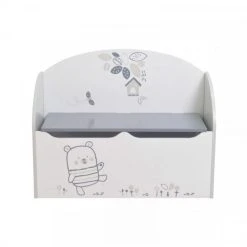 Dansmamaison Coffre à Jouets Blanc/Gris - NOURS - L 69 X L 29 X H 54 Cm -magasin Vente-unique coffre a jouets blancgris nours l 69 x l 29 x h 54 cm 9144465 23870603 1140x1140