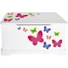 Leomark Coffre à Jouets En Bois Papillons -magasin Vente-unique coffre a jouets en bois papillons 11682974 30771754 1140x1140
