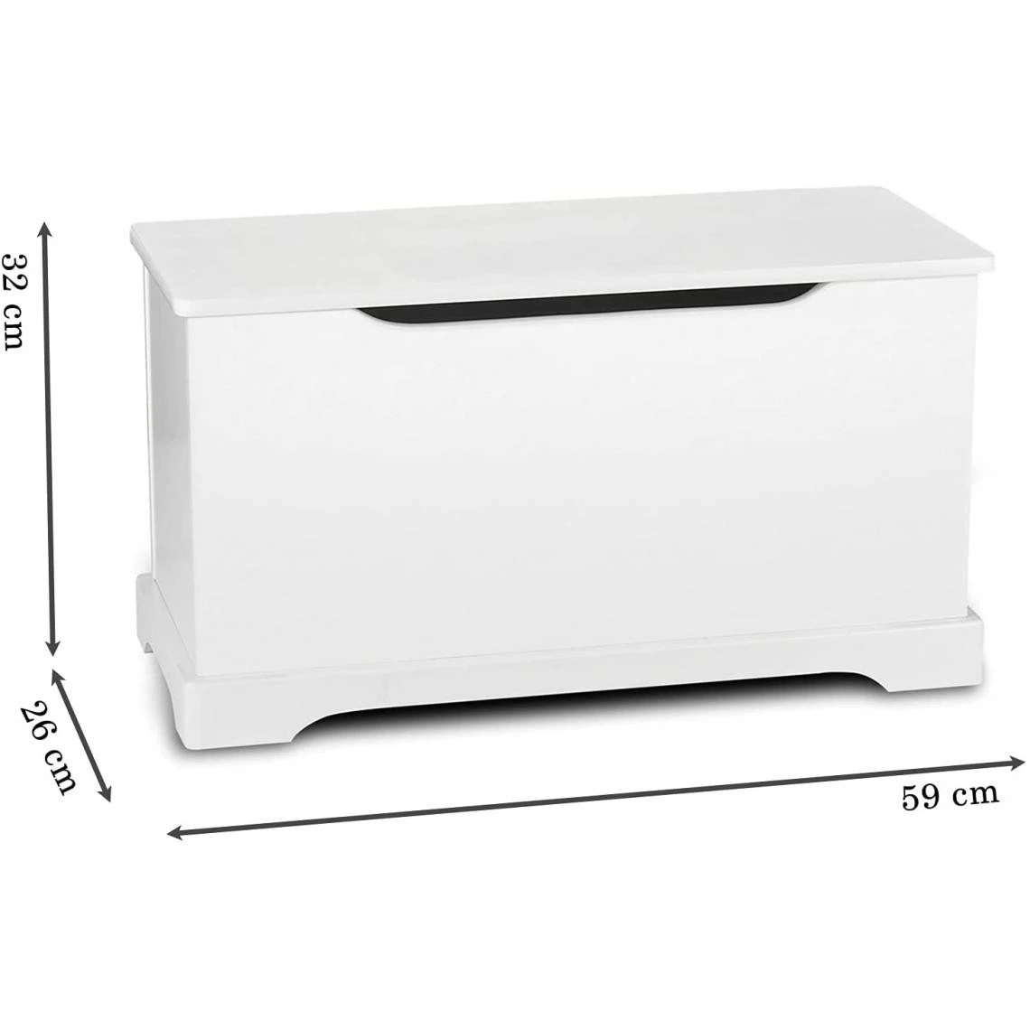 Leomark Coffre à Jouets En Bois Papillons 4 Leomark Coffre à Jouets En Bois Papillons – Image 2