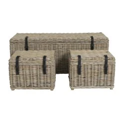 Vente-unique Lot De 3 Malles De Rangement En Kubu Et Acajou BORAMA - L140 X P55 X H... 9 Vente-unique Lot De 3 Malles De Rangement En Kubu Et Acajou BORAMA - L140 X P55 X H... -magasin Vente-unique coffre borama 11754222 31008206 1140x1140