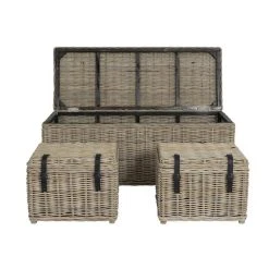 Vente-unique Lot De 3 Malles De Rangement En Kubu Et Acajou BORAMA - L140 X P55 X H... 11 Vente-unique Lot De 3 Malles De Rangement En Kubu Et Acajou BORAMA - L140 X P55 X H... -magasin Vente-unique coffre borama 11754222 31008210 1140x1140