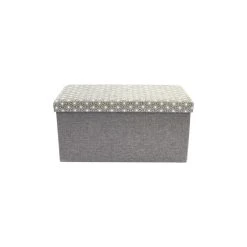 The Concept Factory Coffre Rangement Banc Tissu Gris. 8 The Concept Factory Coffre Rangement Banc Tissu Gris. -magasin Vente-unique coffre de rangement 110l banc bois et tissu pliable 2