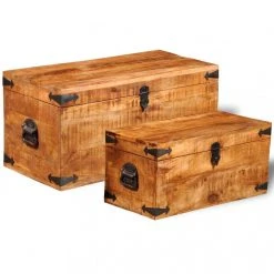Chunhelife Coffre De Rangement 2 Pcs Bois Massif De Manguier 8 Chunhelife Coffre De Rangement 2 Pcs Bois Massif De Manguier -magasin Vente-unique coffre de rangement 2 pcs bois massif de manguier 9324719 24334843 1140x1140