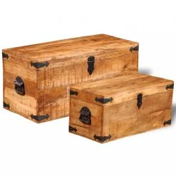 Chunhelife Coffre De Rangement 2 Pcs Bois Massif De Manguier 10 Chunhelife Coffre De Rangement 2 Pcs Bois Massif De Manguier -magasin Vente-unique coffre de rangement 2 pcs bois massif de manguier 9324719 24334847 1140x1140