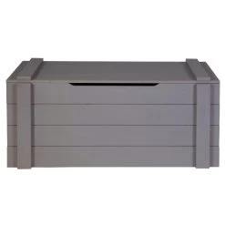 Pegane Coffre De Rangement Anthracite, H44 X L96 X P44 Cm